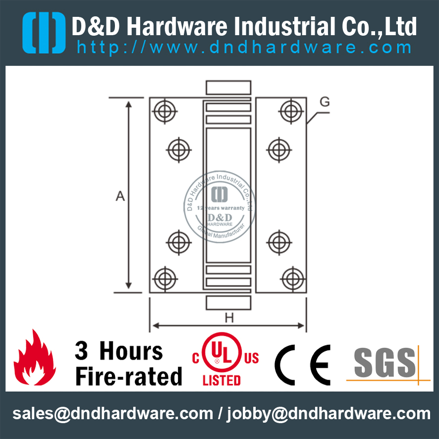 المفصلة الزنبركية ذات الحركة المفردة SS304- DDSS037