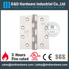 مفصل الباب UL SS304 ذو النتوء الكامل المقاوم للحريق- DDSS003-FR-4x4x3.0mm