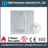 الفولاذ المقاوم للصدأ 304 Lever Handle Profile على لوحة مربعة للباب الصلب DDSP021
