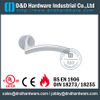 SS304 Hollow Bend Mitred Shape Fire مقبض الباب المقبض لباب الصلب مع EN1906-DDTH008