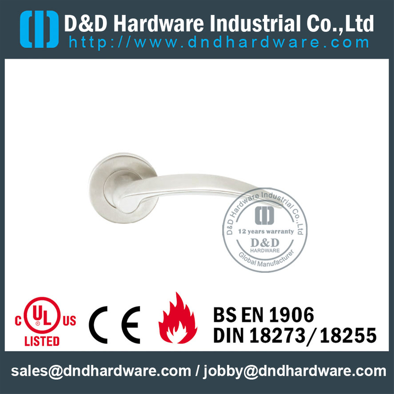 الفولاذ المقاوم للصدأ 316 الصلبة مقابض الباب الخارجي للأبواب المعدنية- DDSH027