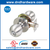 UL ul 10c zinc almoy ansi fire fire wists cylanderical starular knob lockset-ddlk012