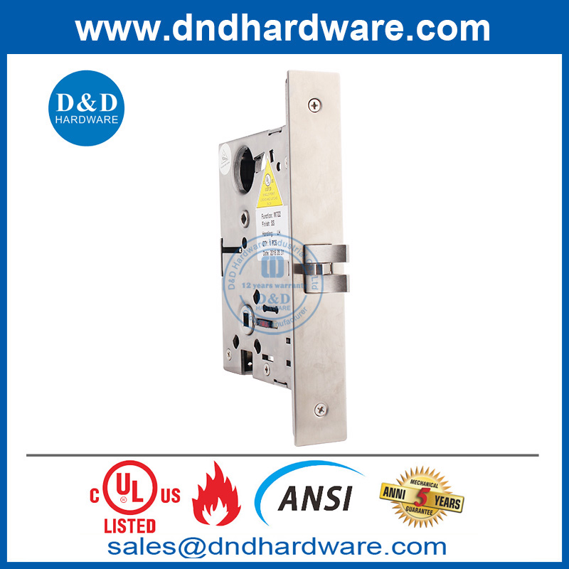 قفل أمان SS304 ANSI درجة 1 للباب الأمامي DDAL22 F22.5