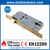 SS316 CE مصقول النحاس المصقول الانتهاء نقر قفل الباب تصنيف النار لبناء Door-DDML009