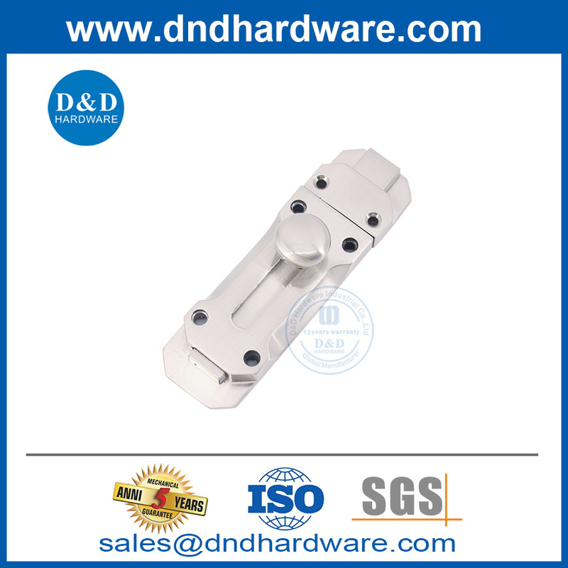 التصميم الحديث الباب الداخلي للعبور الزنك قفل الترباس في الساتان نيكل-DDDB025