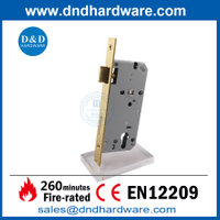 CE EURO SATIN BRASS SUS304 سلامة دخول الباب قفل DDML009 