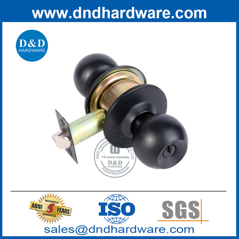 Matt Black Double Cylinder Kybset في سبيكة الزنك لدخول DDLK037