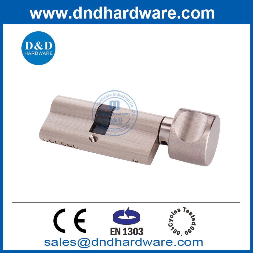 EN1303 Satin Nickel Solid Brass Lock Cylinder for European Market-DDLC001