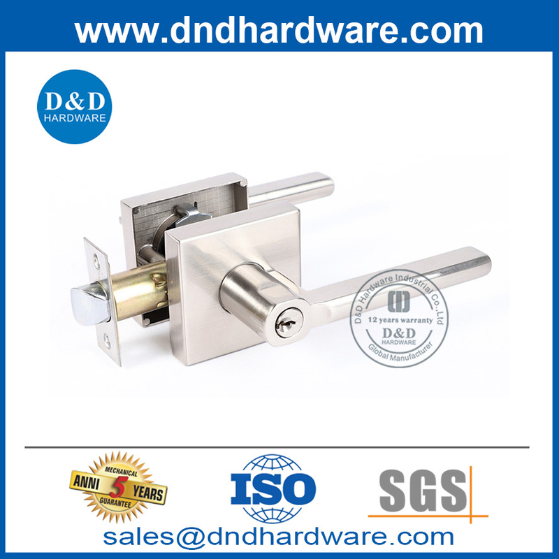 الصين مصنع الزنك سبيكة مربعة النوع الأنبوبي Lockset-DDLK088