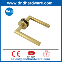 EN1906 SATIN BRASS DESIGN OEM SS304 Interior Lever Door Handled-DDTH003