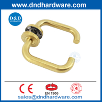 EN1906 SATIN النحاس النحاس الذهبي غرفة نوم مقبض مقبض رافعة الأبواب مقابض DDTH001