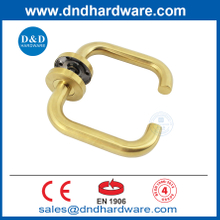 EN1906 SATIN النحاس النحاس الذهبي غرفة نوم مقبض مقبض رافعة الأبواب مقابض DDTH001