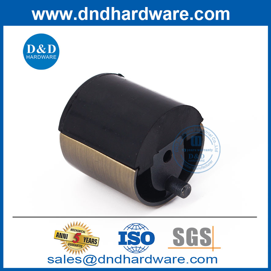 النحاس النحاسي العتيقة SS304 تصميم باب مطاط جديد توقف DDDS012