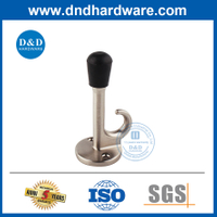 Satin New Nickel Zinc Door Stop مع Hook Hardware-DDDS020