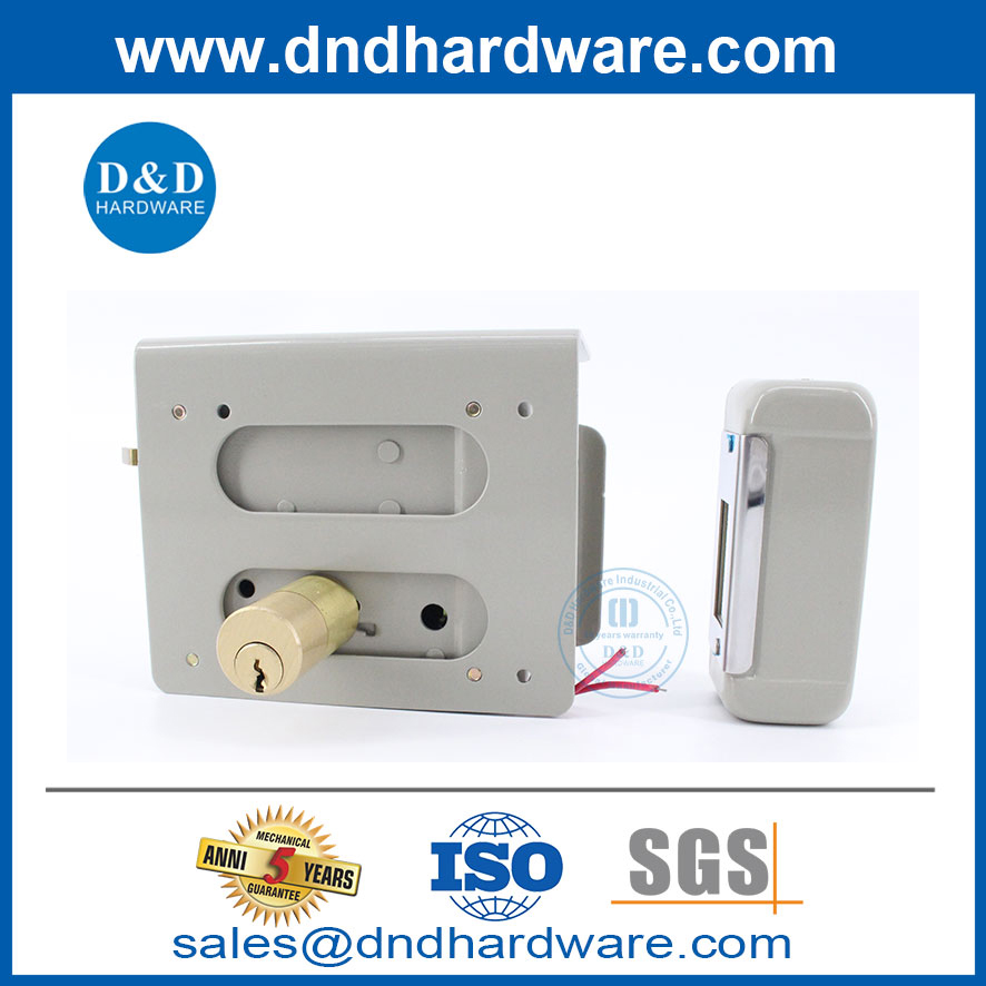 Smart Gate Lock Electronic Magnetic Door Rim Lock-DDRL045