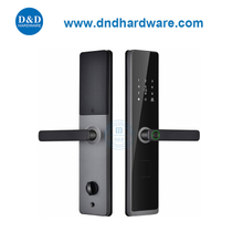 أمان المنازل الرقمية الإنذار ، أقفال باب البصمة الذكية مع المفتاح الميكانيكي DDDL008