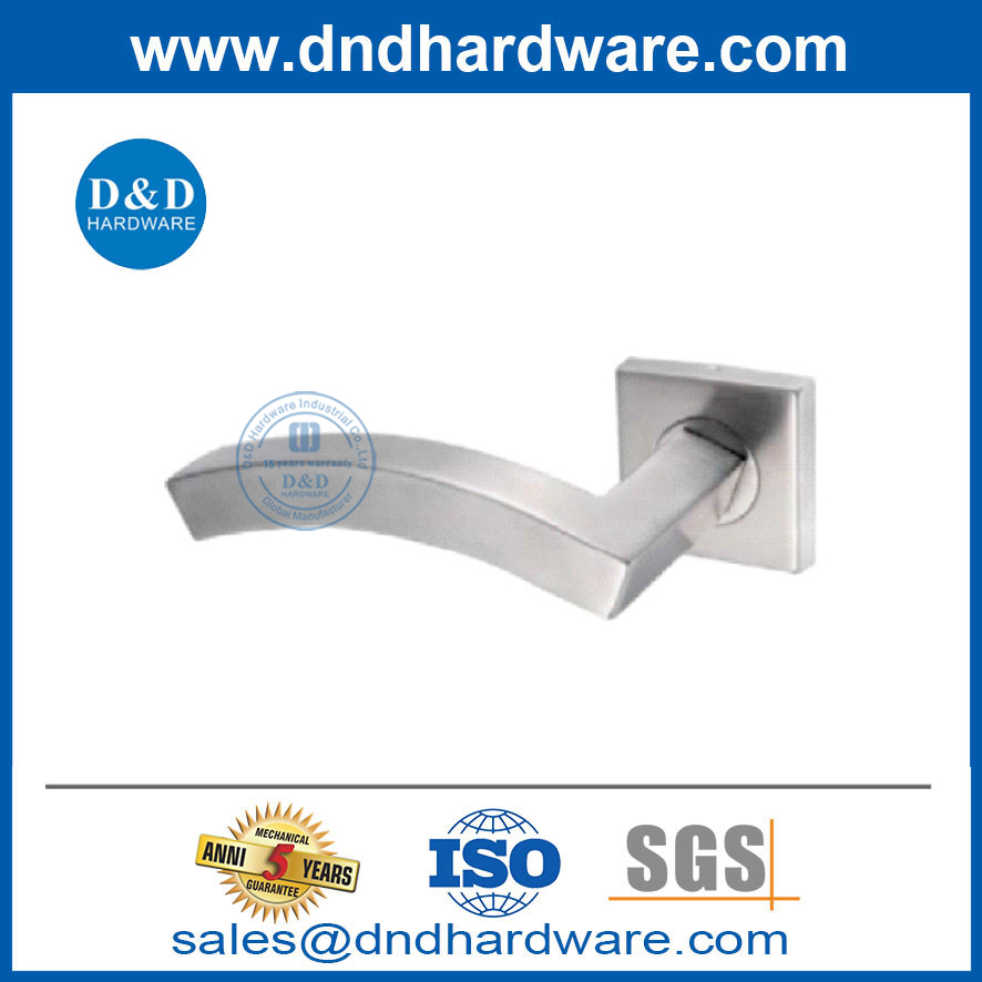 مقبض ذراع الباب الأمامي البسيط المعاصر على Rosette-DDTH045