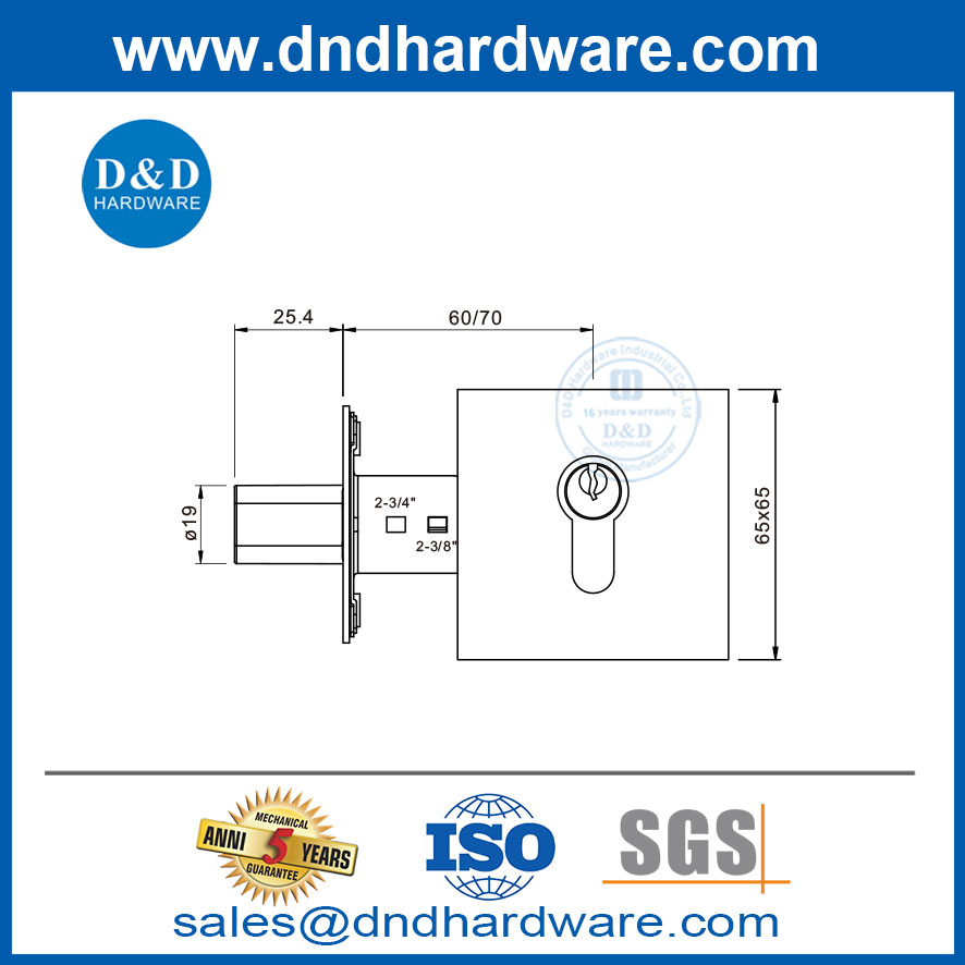 قفل باب الدخول مع Deadbolt الزنك سبيكة مزدوجة اسطوانة deadbolt lock-ddlk021