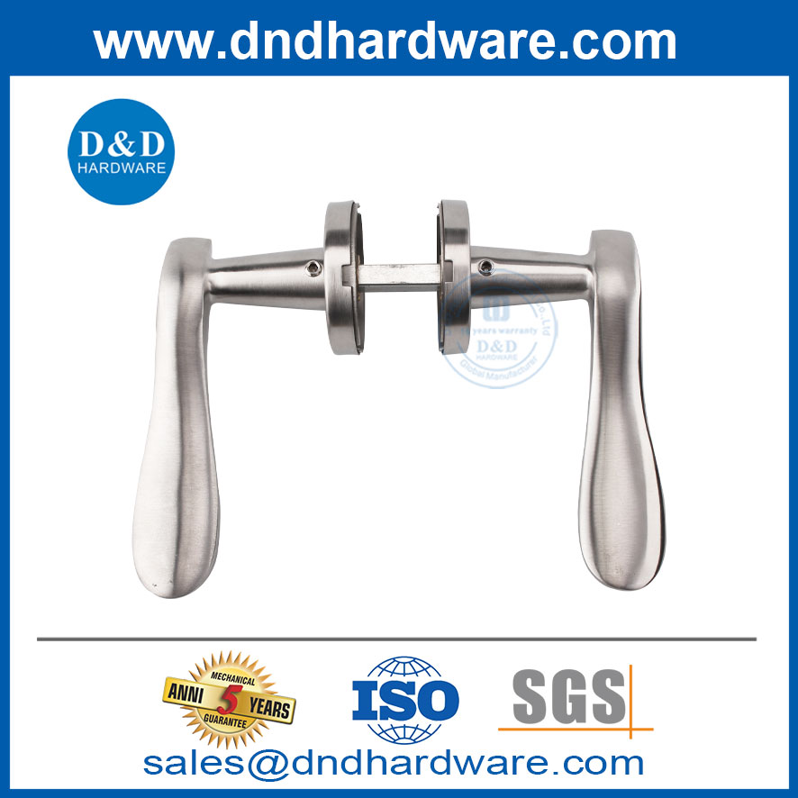 SS304 تخصيص أساسية مقبض رافعة باب غرفة نوم للباب الخشبي DDSH014