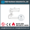 SS304 Hollow Bend Mitred Shape Fire مقبض الباب المقبض لباب الصلب مع EN1906-DDTH008
