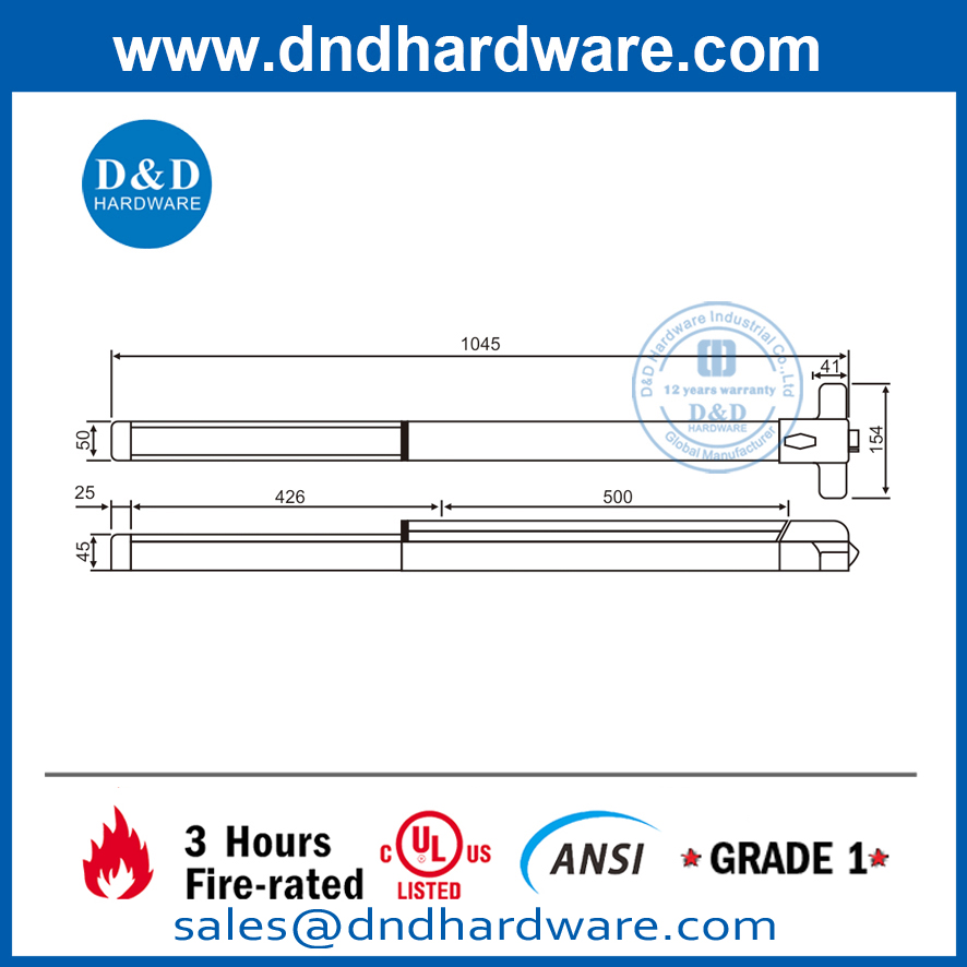 جهاز الهروب من الطوارئ المصنوع من الفولاذ المطلي بالفولاذ- DDPD007