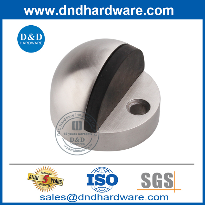 وقف باب تجاري دائري من الستانلس ستيل الفضي بتصميم حديث - DDDS002