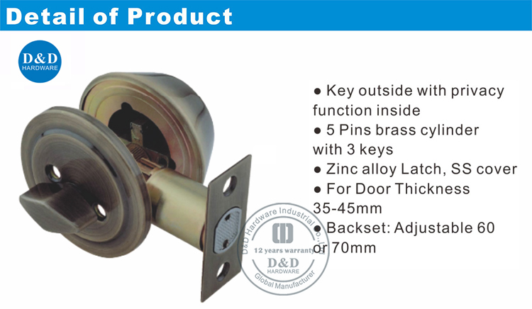 thumbturn مع اسطوانة قفل ميت-DDLK008
