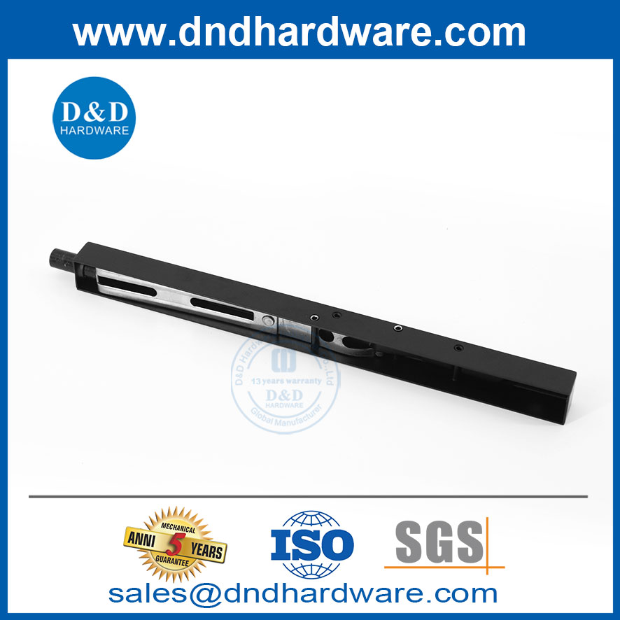 الفولاذ المقاوم للصدأ الأسود الصندوق من النوع الأمامي أمان تدفق الترباس DDDB008