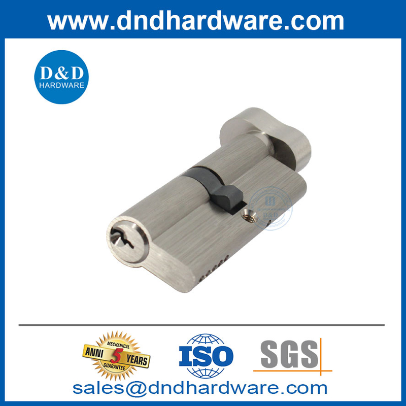 6 دبوس يورو واحد جانبي النحاس النحاس DORE DOOR MSYLINT LOCK CYLINDER مع KEYS-DDLC014