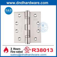 UL مدرج 4 بوصة الكرة مزدوجة تحمل الباب الفولاذ المقاوم للصدأ مفصلات DDSS001-FR-4X3.5X3.0