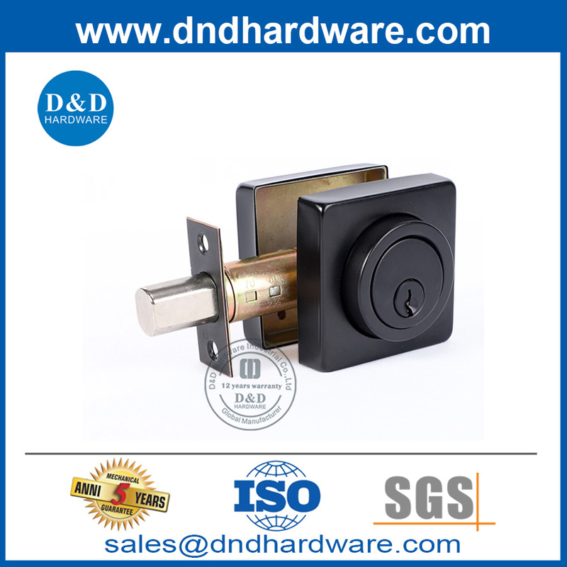 نوع مربع مات أسود زنك سبيكة storder door knob deadbolt-ddlk020
