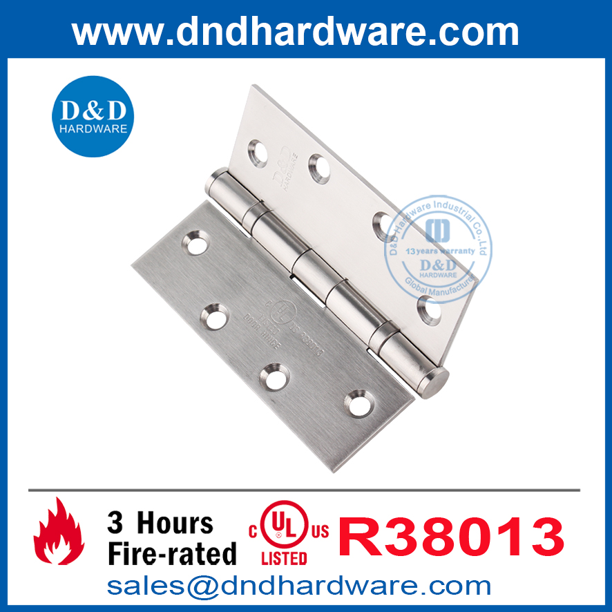 عالي الجودة من الفولاذ المقاوم للصدأ 316 محمل الكرة مفصلات مع UL 10C-DDSS005-FR-5X4X3.0