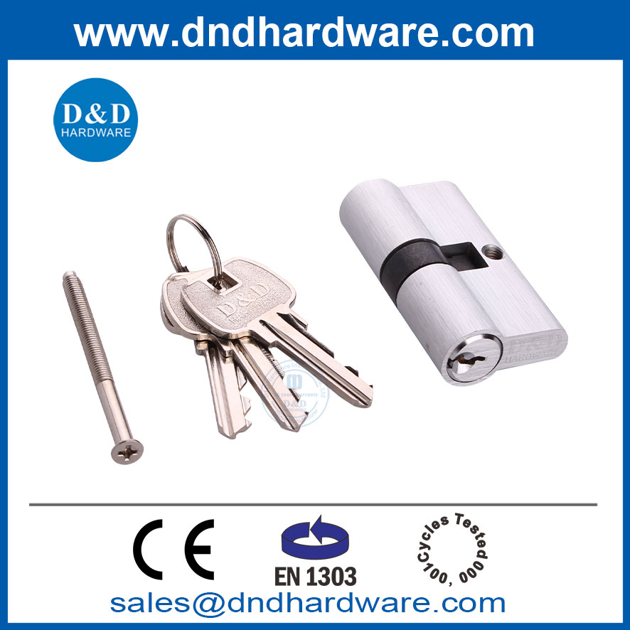 BS EN1303 EURO DOOR GURDISE LOCK CALINERDER لأقفال الأبواب النحاس 60 مم DDLC003