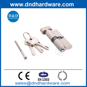Security Cross Gurtise Key EN1303 Single Open Open Solid Brass Lock Cylinder-DDLC004