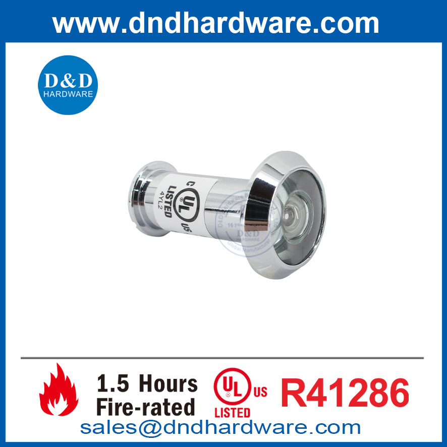 UL Wooden Door Security Glass Lens Door Fire Dainers-DDDV012