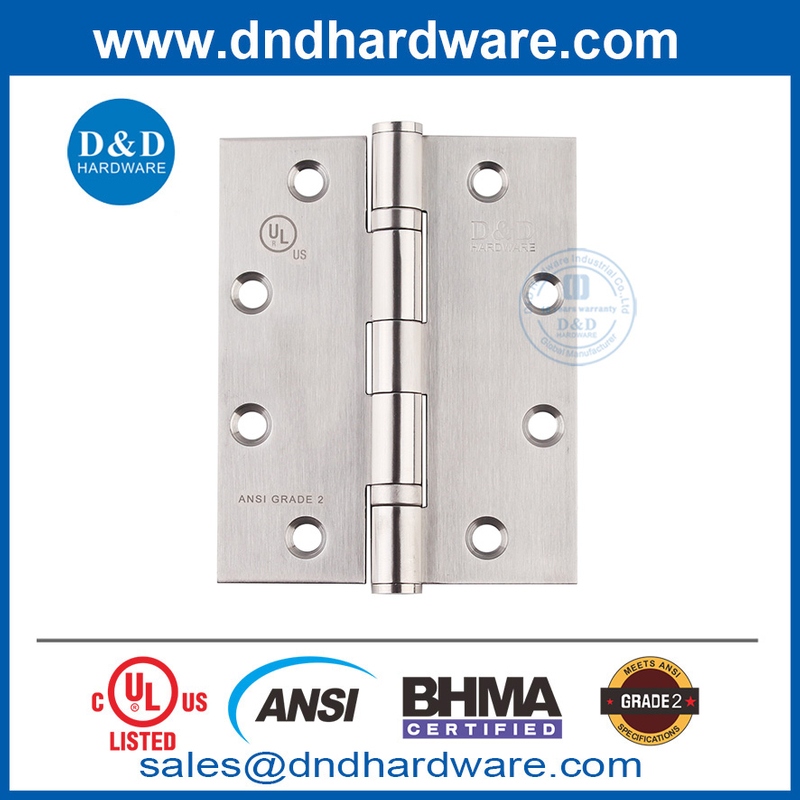 الفولاذ المقاوم للصدأ 5 بوصة ANSI BHMA الصف 2 حريق مقوم ببابة الباب لسوق شرق الأوسط DDSS001-ANSI-2