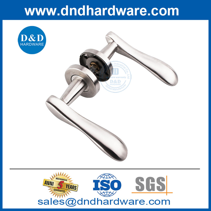 SS304 تخصيص أساسية مقبض رافعة باب غرفة نوم للباب الخشبي DDSH014
