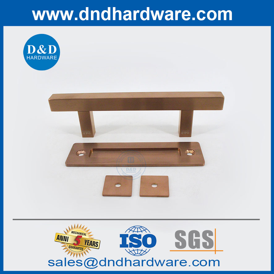 ساتان الورد الذهبي حظيرة سحب الباب سحب مقبض كبير الحظيرة مقبض DDBD104