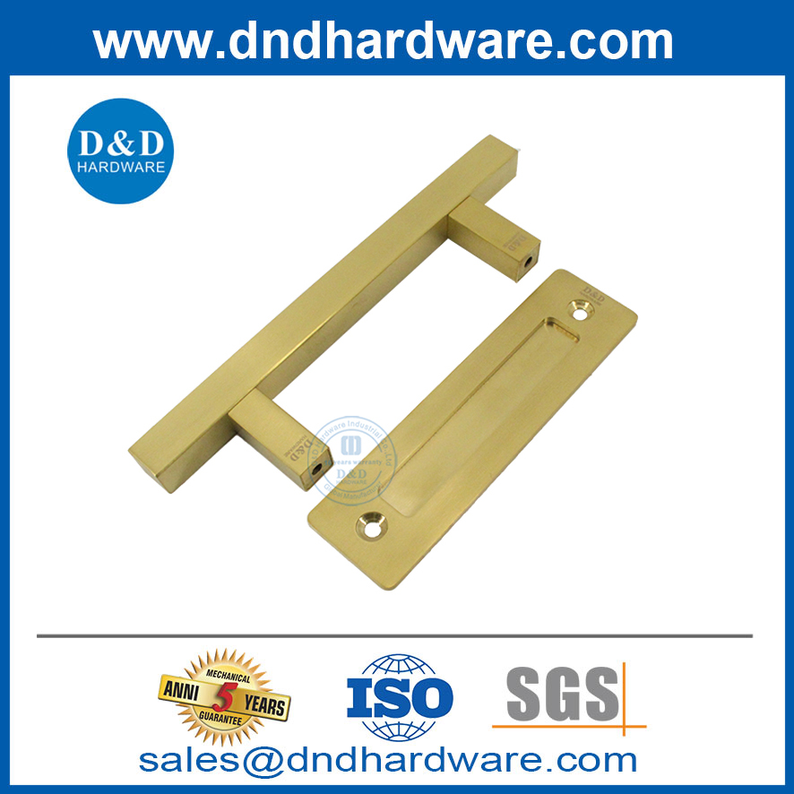 مقبض باب بارن مربع الذهب دفع ضوء الباب منزلق مقبض الكربون الصلب -DDBD104