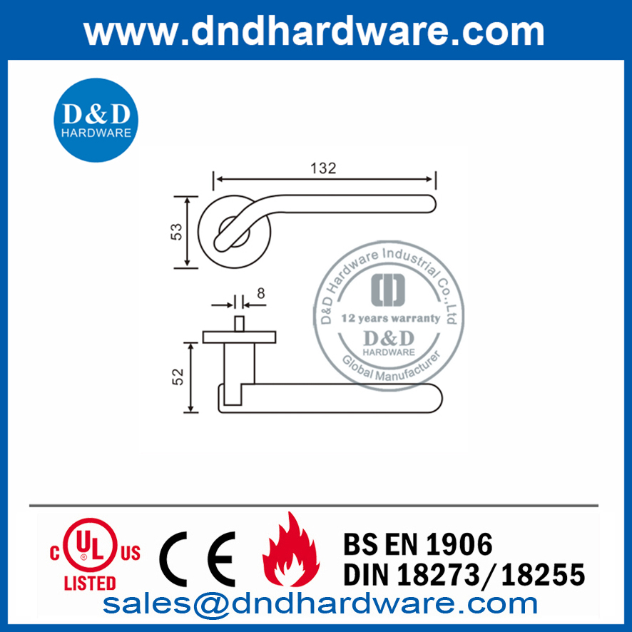 مقبض ذراع باب الخصوصية الحديث من الصف 304- DDSH040