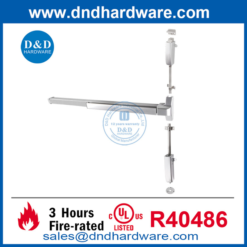 تصميم الأجهزة الصلب ANSI UL Fire Vertical Panic Exit Device-DDPD004