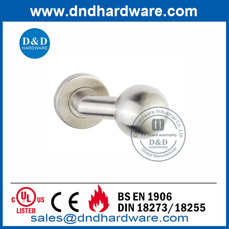 مقبض الباب الداخلي الخصوصية من الفولاذ المقاوم للصدأ نوع الرافعة- DDTH032
