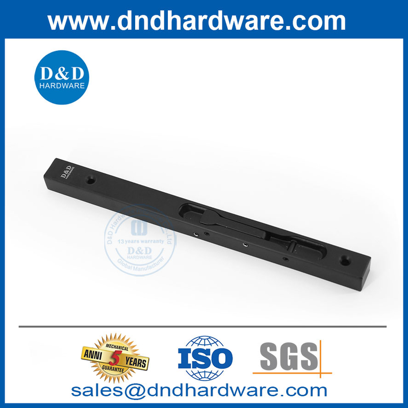 الفولاذ المقاوم للصدأ الأسود الصندوق من النوع الأمامي أمان تدفق الترباس DDDB008