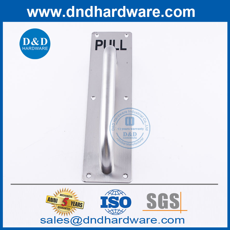 التصميم الحديثة دفع الفولاذ المقاوم للصدأ وصفيحة سحب مع مقبض الباب DDPH023