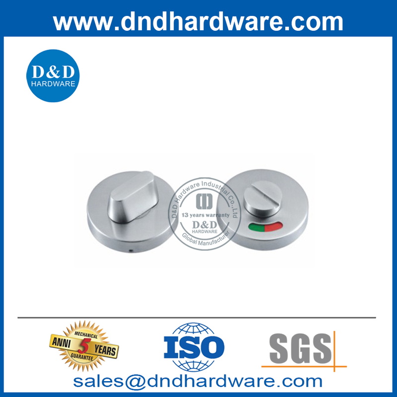 SS304 Thumbturn وإطلاقه مع مؤشر لباب الحمام DDIK001