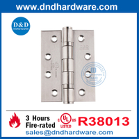 Silver UL Silver Metal Door Stailless Steel 316 Butt Butt Butted Butted Induction-DDSS001-FR-4X3X3.0