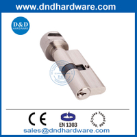 النحاس BS EN1303 SATIN Nickel Thumbturn و Key Single Lock Cylinder-DDLC001
