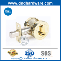 زنك سبيكة PVD قفل باب دخول Deadbolt مع ثقب الأسطوانة DDLK022