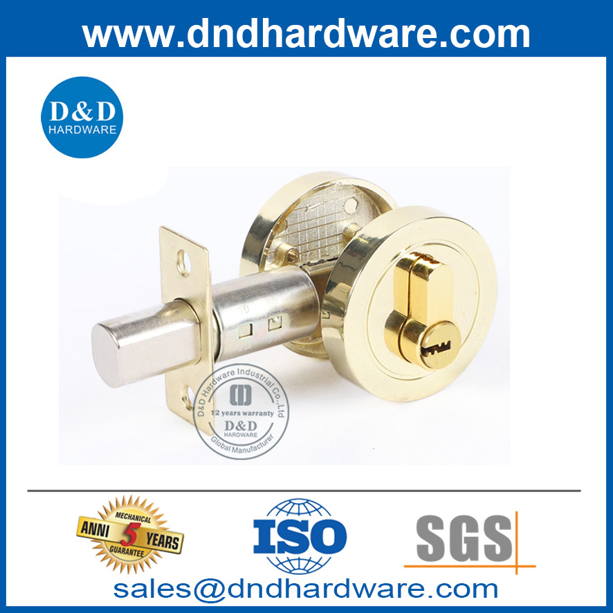 زنك سبيكة ab round door مقبض Deadbolt مغلق من Inside-DDLK027