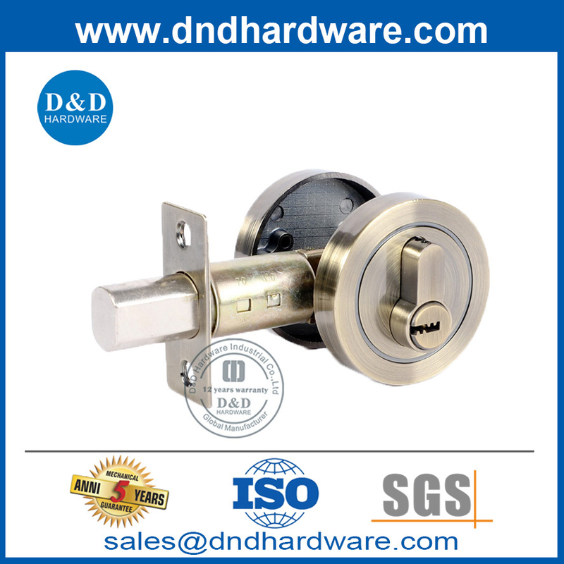 زنك سبيكة ab round door مقبض Deadbolt مغلق من Inside-DDLK027